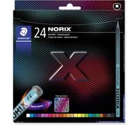 STAEDTLER Colouring Pencils - NORIX - 24 Assorted Colours - Pack of 24, 186 C24