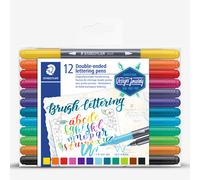 Staedtler : Design Journey : Double-Ended Lettering Pen : Set of 12 : Assorted Colours
