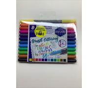 Staedtler Design Journey Double-Ended Lettering Pens 12 in Pack Assorted Colours