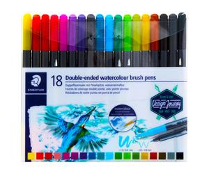 Staedtler Design Journey Double Ended Watercolour Brush Pens Draw Write Paint