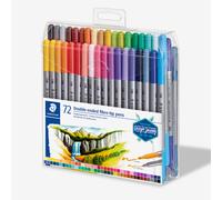 Staedtler : Design Journey : Doubled-Ended Fibre Tip Pens : 72 Assorted Colours