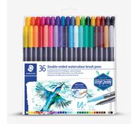 Staedtler : Design Journey : Dual Tip Watercolour Brush Pen : Pack of 36