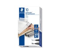 Staedtler Duo Permanent Marker Bullet Tip Fine 0.6mm and Medium 1.5mm Black Ref