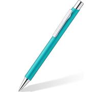 STAEDTLER Elance Retractable Ballpoint Pen, Metal Shaft, Durable, Interchangeable Refill M, Indelible, Ink Colour Blue, 421 45-35 (Turquoise)