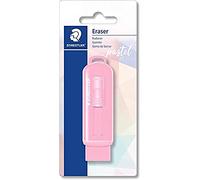 Staedtler Eraser in beautiful pastel colours, with practical plastic sleeve, assorted colours, 525 PSBKPA