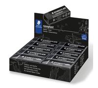 STAEDTLER Eraser, Lazoplast, Black, Medium, Pack of 20, 526 B20-920