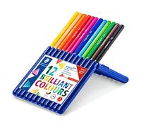 Staedtler ergosoft 157 SB12P Colouring Pencils 157, Ergonomic Triangular Shape, Intense and Bright Colours, Soft and Shatterproof Lead, Box of 12 Colours,