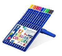 Staedtler Ergosoft Aquarell 156 SB12 Triangular Watercolour Pencils - Assorted Colours (Box of 12)
