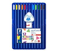 Staedtler Ergosoft Jumbo Coloured Pencil - Assorted Colour, Pack of 12