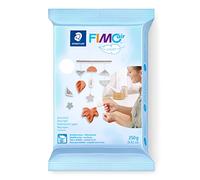 STAEDTLER Fimo Air Light Air-Drying Modelling Clay Extra Light White Ready to Use No Burning Process Necessary 350 g Pleasant Feel Does Not Stick 8130-0