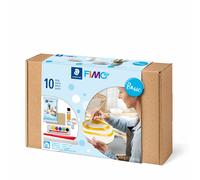 STAEDTLER 81 Set 01 FIMOair Air-Drying Modelling Clay - Basic Set with Modelling Tools and Accessories (Set of 16 Pieces, Including 500g Clay Block)