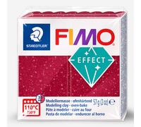 STAEDTLER 8010-202 FIMO Effect Oven-Hardening Polymer Modelling Clay - Galaxy Red (57g)