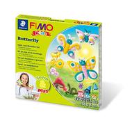 STAEDTLER Fimo Kids Form & Play Butterfly 7 Parts, clay, Multi-Colour, 15.5 x 15.6 x 2.2 cm