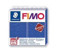 STAEDTLER Fimo Leather-Effect Oven-Hardening Modelling Clay Indigo Colour 8010-309