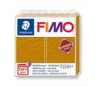 STAEDTLER Fimo Leather-Effect Oven-Hardening Modelling Clay Ochre Colour 8010-179