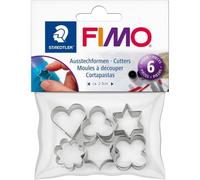 Staedtler : Fimo : Metal Shaped Cutters 6 Assorted Shapes