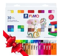STAEDTLER Fimo Professional Soft Polymer Clay, 30/Pkg, White, Multicolor, 1.87 pounds, Modeling, Sculpting, Decorative Art