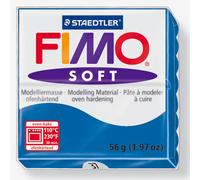 STAEDTLER 8020-37 FIMO Soft Oven-Hardening Polymer Modelling Clay - Pacific Blue (1 x 57g Block)
