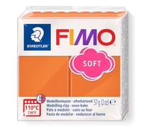 STAEDTLER FIMO Soft 8020 - Cognac, 57 g, Polymer Clay | Oven-curing, soft modelling clay for beginners, 8 portions - versatile - Item No. 8020-76