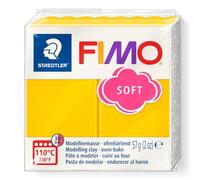 STAEDTLER 8020-16 FIMO Soft Oven-Hardening Polymer Modelling Clay - Sunflower (1 x 57g Block)
