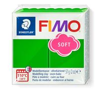 STAEDTLER FIMO Soft 8020 Modelling Clay - Tropical Green, 57 g | Oven-hardening polymer clay, soft & easy to blend - for jewellery, beads & decorations - Art.-Nr. 8020-53