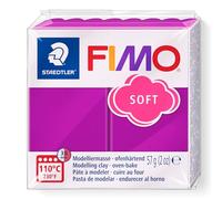 STAEDTLER FIMO Soft 8020 - Purple, 57 g, Polymer Clay | Oven-curing, soft & pliable for beginners - versatile for jewellery - Item No. 8020-61