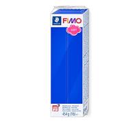 STAEDTLER FIMO Soft 8021 Modelling Clay - Brilliant Blue, 454 g | Large oven-hardening polymer block, soft & pliable - for jewellery & home décor - Art.-Nr. 8021-33