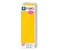 STAEDTLER FIMO Soft 8021 Modelling Clay - Sun Yellow, 454 g | Large oven-hardening polymer block, soft & mixable - for jewellery, decorations & more - Art.-Nr. 8021-16