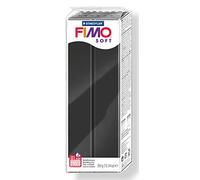 STAEDTLER Fimo Soft 8022-9 Oven Hardening Modelling Clay 350g - Black