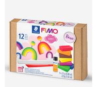 Staedtler : Fimo : Soft Colour Pack : 12 Half Blocks : Basic