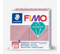 Staedtler : Fimo Soft & Effect : Polymer Clay : 56g : Glitter Rose Gold