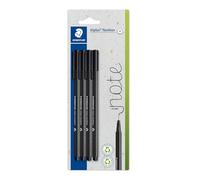 Staedtler Triplus Fineliner Pen Pack of 4 Black