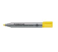 STAEDTLER flipchart Marker Lumocolor, yellow, chisel tip, colour-intensive, quick-drying, low-odour ink, does not bleed through paper, 10 flipchart markers in folding box, 356 B-1, yellow