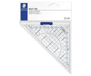 Staedtler Geometry Set Square 22cm Diagonal Length with Grip Stationery Set New