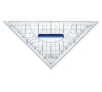 STAEDTLER 568 35 Mars Transparent Geometry Set Square With Removable Grip And Ink Studs - 22cm (Pack of 1)