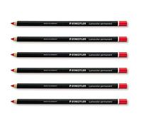 Staedtler Glasochrom Graphite Pencils Set Of 6 Round for Writing Surface Mine Red
