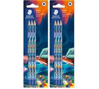 STAEDTLER HB Drawing Pencils for Sketching and Writing - Multiverse Design - Includes 3 HB Pencils, 170BK3E2-1 (Pack of 2)