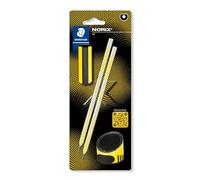 STAEDTLER HB Drawing Pencils - for Sketching and Writing - NORIX - Includes 2 HB Pencils, Sharpener & Eraser in Yellow - Set of 4, 181 SBK2-1