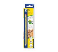STAEDTLER 122-HB Noris Graphite Pencils with Eraser-Tip - HB (Box of 12)