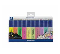 Staedtler Highlighters Pastel and Neon Pack of 10 - Color: Neon + Pastel