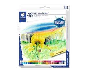 Staedtler karat soft pastel chalks box set of 48 assorted artists colours