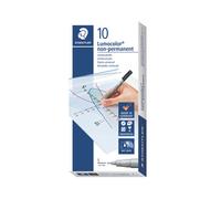 Staedtler Lumoclr Sf Wbase BLK PK10