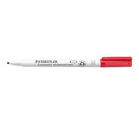 STAEDTLER Lumocolor 301 Whiteboard Marker - Red, set of 10 | Wipe-off, 1.0 mm - remains usable for 8 hours without drying out - Item No. 301-2