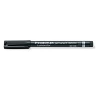 STAEDTLER 310 CDS-9 Lumocolor Permanent CD/DVD Marker Pen, Superfine 0.4mm Line Width - Black (Box of 10)