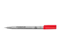 STAEDTLER 311-2 Lumocolor Non-Permanent Pen, Superfine Line Width, 0.4mm - Red (Box of 10)