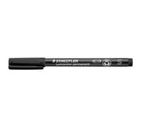 Staedtler Lumocolor Permanent Marker, Superfine Nib, Black Ink