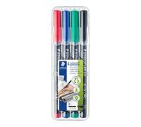 Staedtler Lumocolor 314WP4 Permanent Markers Thickness B Pack of 4