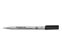 STAEDTLER Lumocolor 316 OHP Marker Fine Bullet 0.6 mm Black Refillable Pack of 10