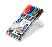 Staedtler Lumocolor 317 Wp Permanent Marker Assorted 6 Units
