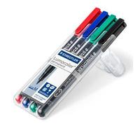 Staedtler Lumocolor 317 WP4 permanent marker Black, Blue, Green, Red 4 pc(s)
